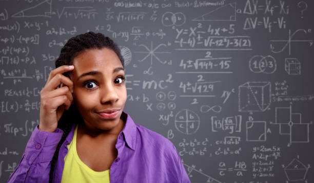 istock Back to school- schoolgirl have problem with formulas 847617888