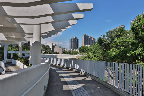 istock long corridor of a building with columns 847622296