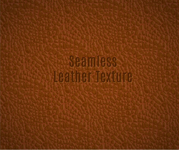 Seamless Vector Leather Texture vector art illustration