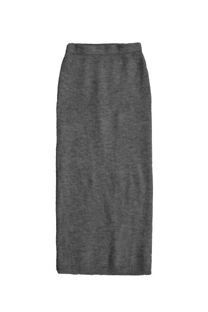 istock dark gray knit skirt isolated on white background 847644674