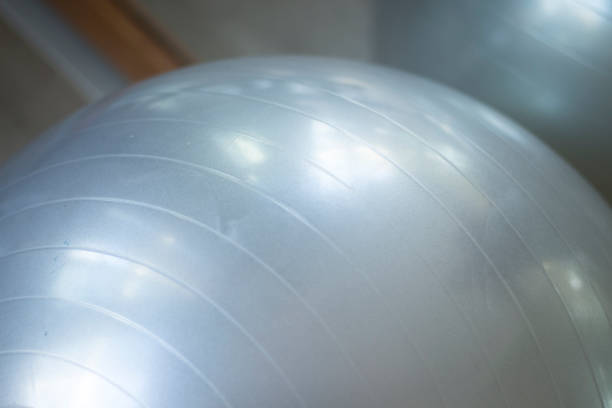 istock Gym exercise pilates ball in fitness studio. 847664314