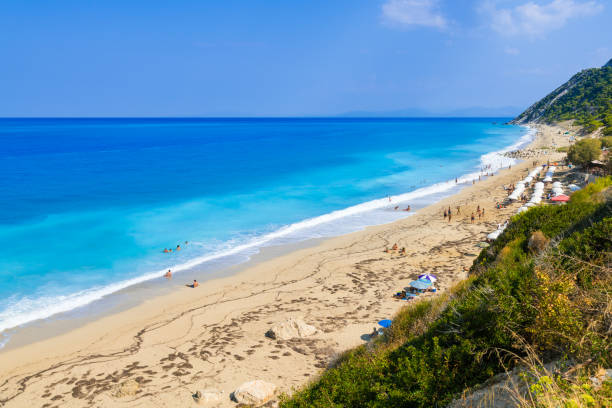 Pefkoulia beach, Lefkada (Levkas) island, Greece