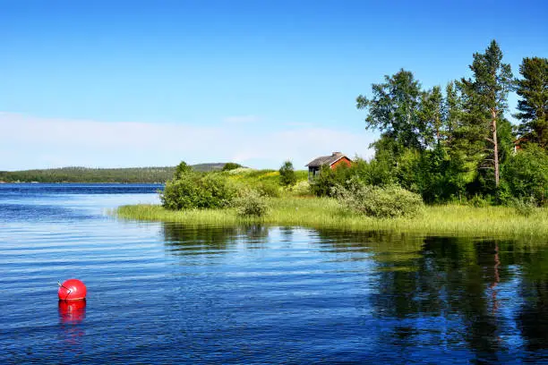 Lake Inari (Inarijärvi) is the third-largest lake in Finland