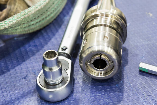 istock The block wrench with the equipment 847689476