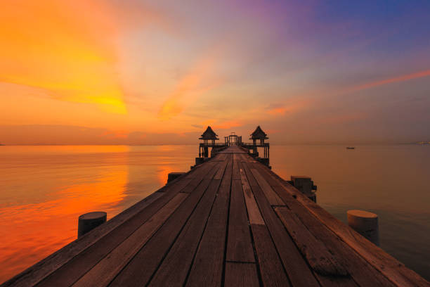 istock seascape on the wood bridge 847690910