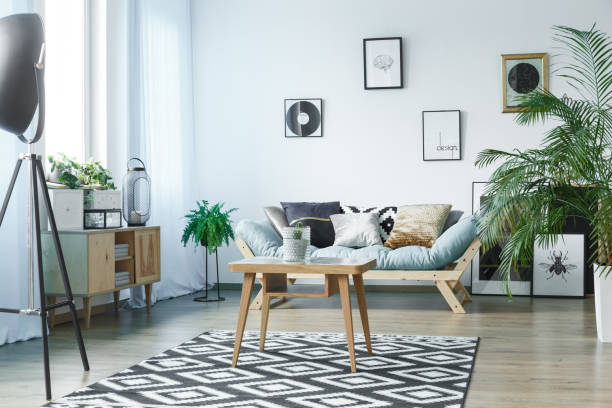 istock Room with wooden rustic furniture 847691422