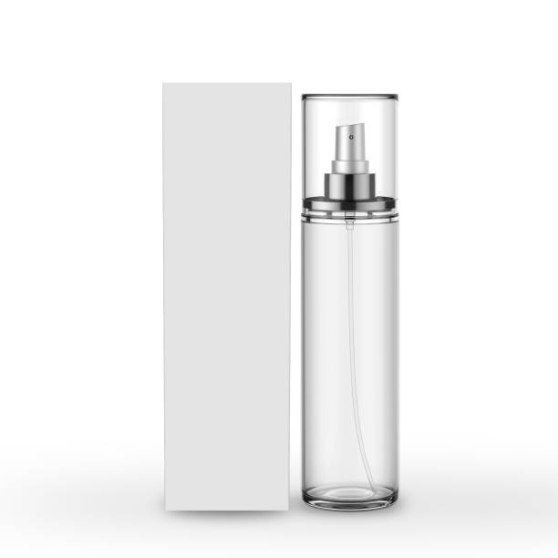 istock Body Mist Perfume Spray Mock Up Template On Isolated White Background 847694044
