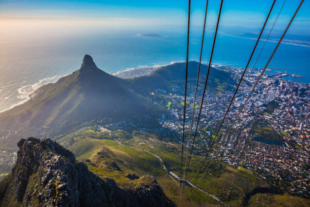 istock Cape Town from  cable car cabin 847697676