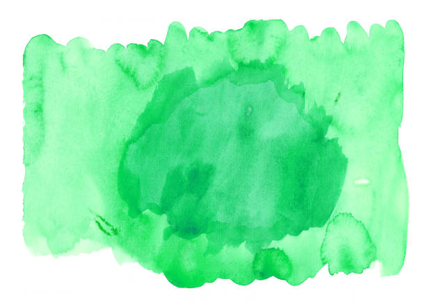 istock Abstract green watercolor background 847697826