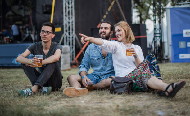 istock Friends on concert relaxing 847702828
