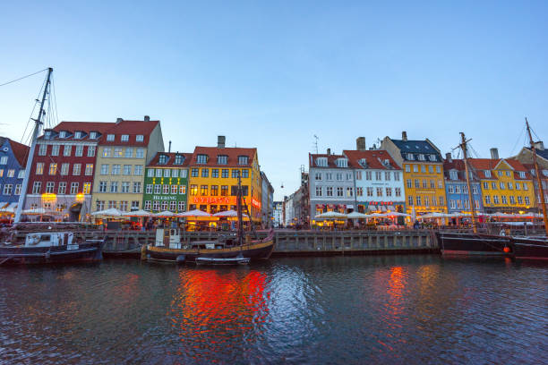 istock Night at Nyhavn in Copenhagen, Denmark 847706306