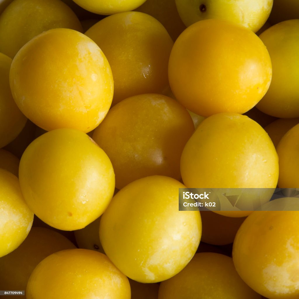 Delicious Mirabelle Plums A Serving of Fresh Mirabelle Plums in Germany Affectionate Stock Photo