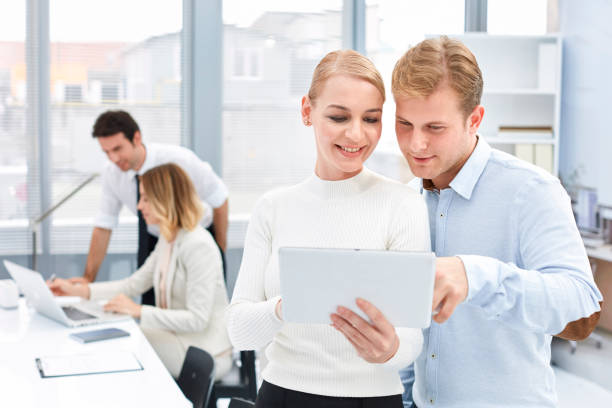 istock Business people working in office 847726056