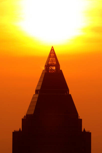 istock Building Messeturm skyscraper Trade Fair Tower Frankfurt architecture sunset sunrise 847730514
