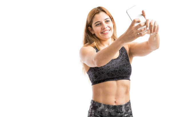 istock Strong woman taking a selfie 847737602