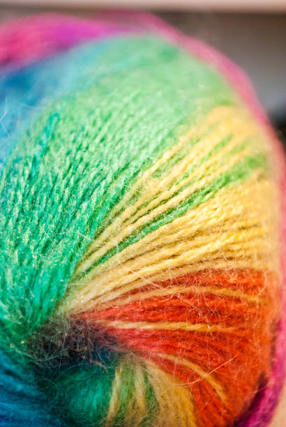 istock A uterus of multicolored woolen threads. 847738550