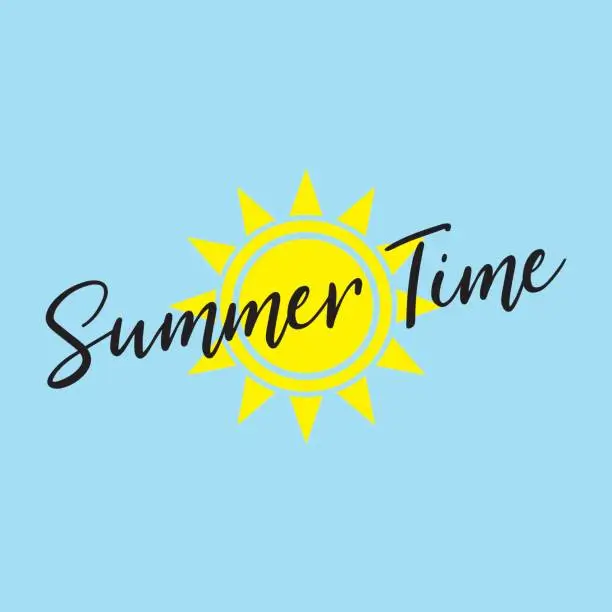 Vector illustration of SUMMER TIME CONCEPT