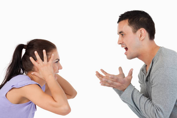 istock Young couple yelling at each other 847745162