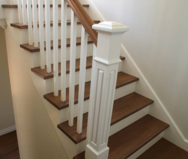 istock hardwood staircase classic style interior steps stairway design 847759032