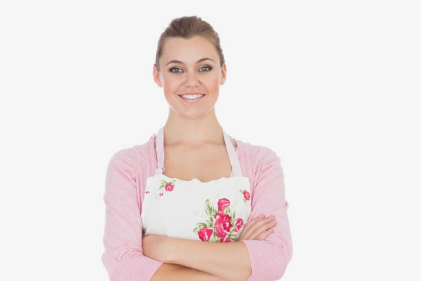 istock Confident woman wearing apron 847759362