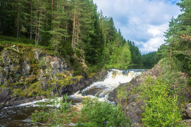 istock At the waterfall Kivach, Karelia. 847762828