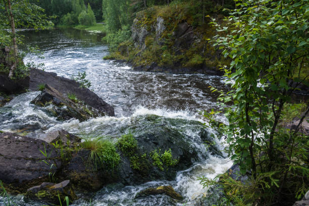 istock At the waterfall Kivach, Karelia. 847763058