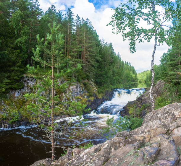 istock At the waterfall Kivach, Karelia. 847763100
