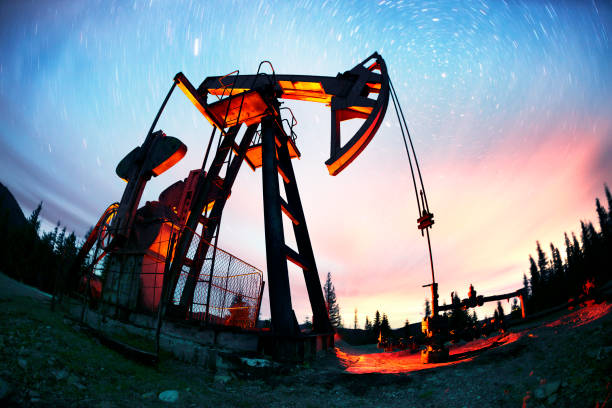 istock Oil pump on a mountain in the Carpathians 847763102