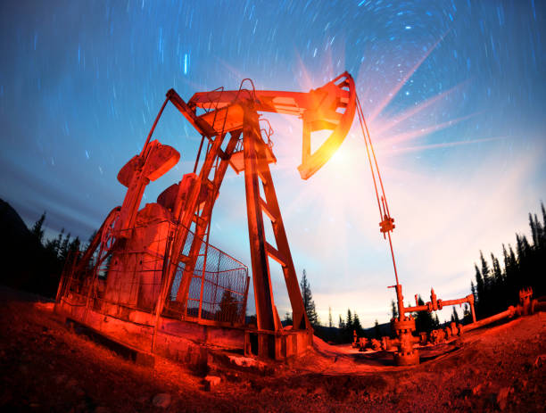 istock Oil pump on a mountain in the Carpathians 847763636