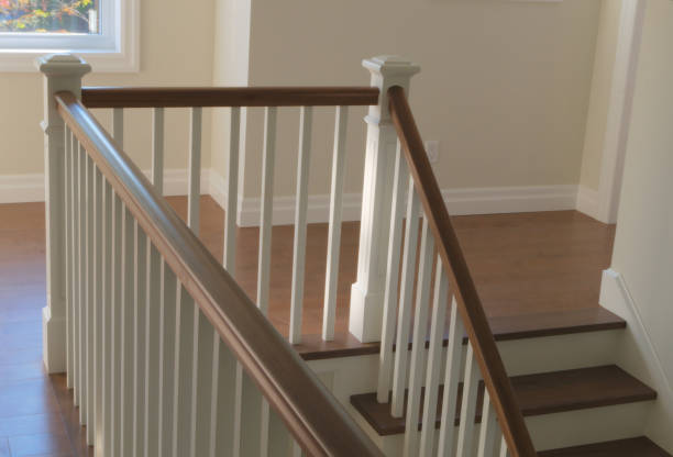 istock staircase wood white modern classic stairs interior 847764018