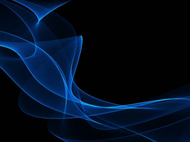 istock Abstract illustration of wavy flowing energy 847766568