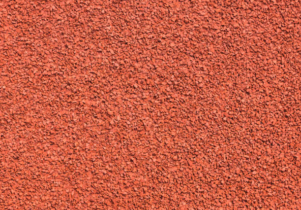 istock Close up texture athletic running track lanes 847781886