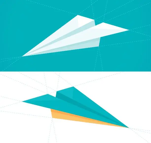 Vector illustration of Paper Airplane