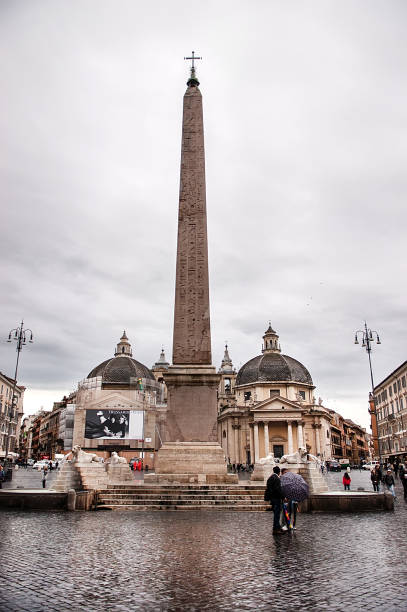 flaminio obelisk w rzymie - people of freedom italian party zdjęcia i obrazy z banku zdjęć