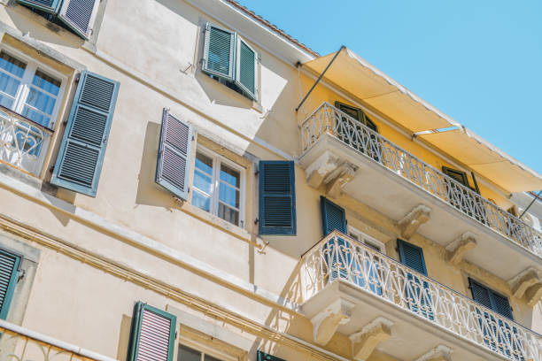 istock Beautiful architecture in Corfu town 847800258