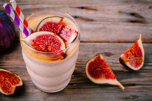 istock healthy breakfast smoothie with fresh figs and honey in glasses 847803752