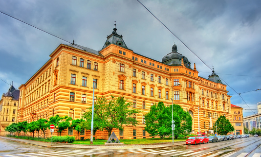 Regional Court in the old town of Brno - Moravia, Czech Republic