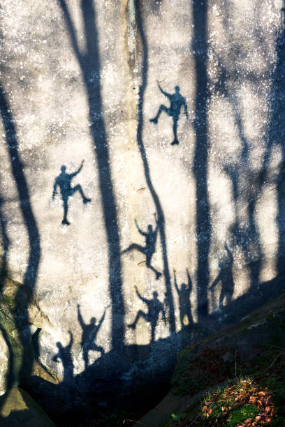 istock Silhouettes of climbers in Bubnyshche 847804562