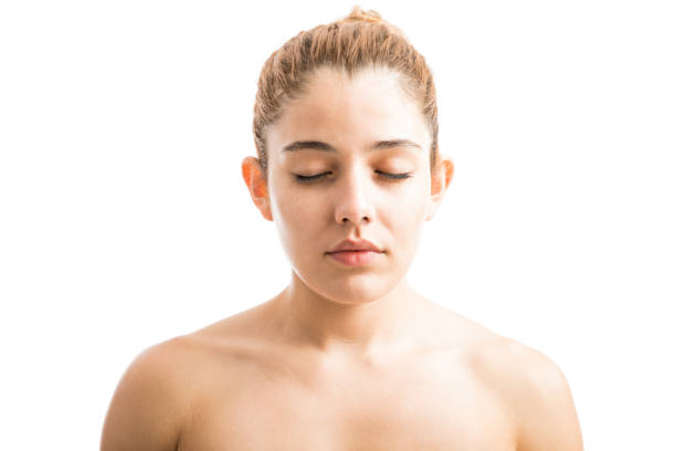 istock Pretty girl with bare shoulders 847807028