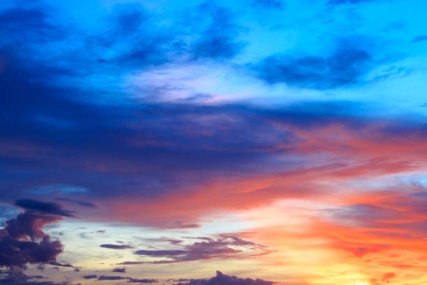 istock beautiful colorful sky and cloud in twilight time background 847807344