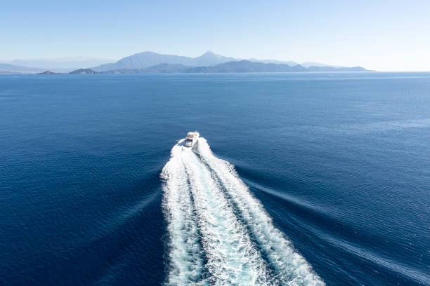 istock white yacht on the sea 847807588