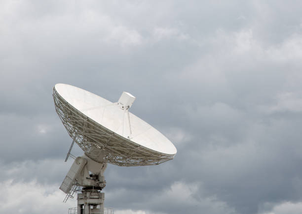 istock Radio telescope dish pointing at the sky 847811640