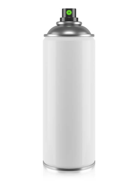 istock White aerosol spray can isolated on white background 3d 847824726