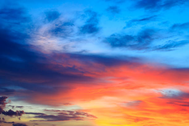 istock beautiful colorful sky and cloud in twilight time background 847826574