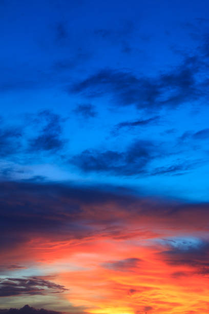 beautiful colorful sky and cloud in twilight time background