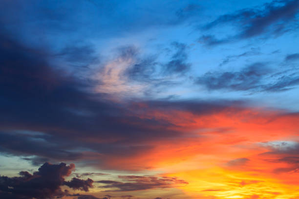 istock beautiful colorful sky and cloud in twilight time background 847830054