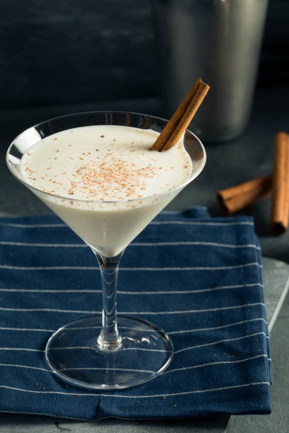 istock Homemade Creamy Eggnog Cinnamon Dessert Martini 847832918