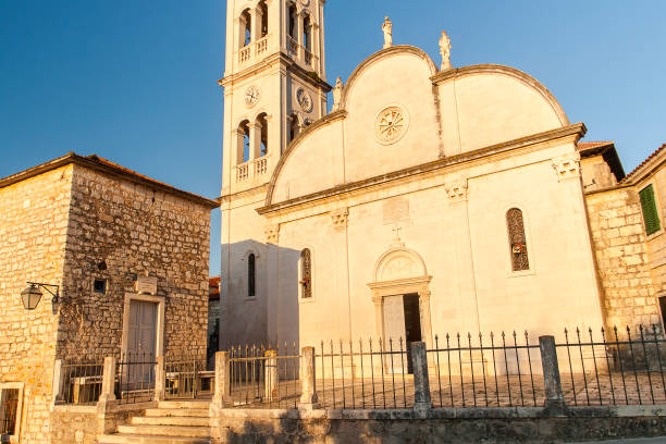 istock Nice Jelsa in Hvar in Croatia 847833428