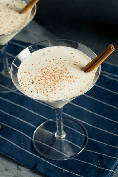 istock Homemade Creamy Eggnog Cinnamon Dessert Martini 847834180