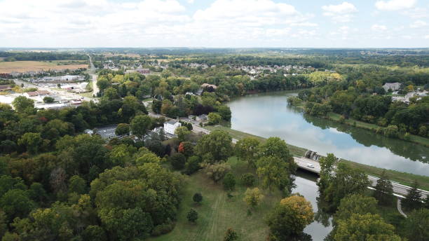 istock Saline, Michigan Aerial View 847834520